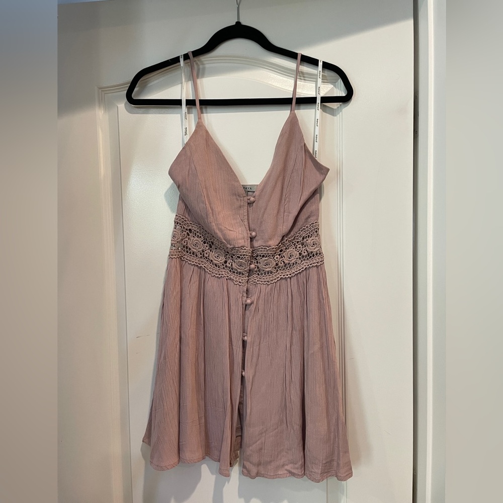 Papaya pink mini dress size S